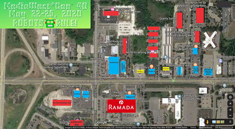 Ramada location map