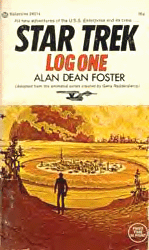 "Star Trek Log One" (Ballantine 1974) cover with the Vulcan landscape from "Yesteryear"